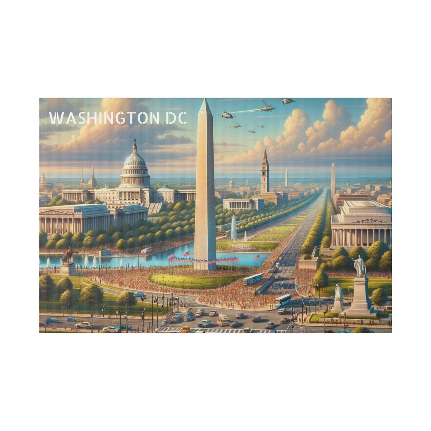Washington DC Skyline Canvas Art