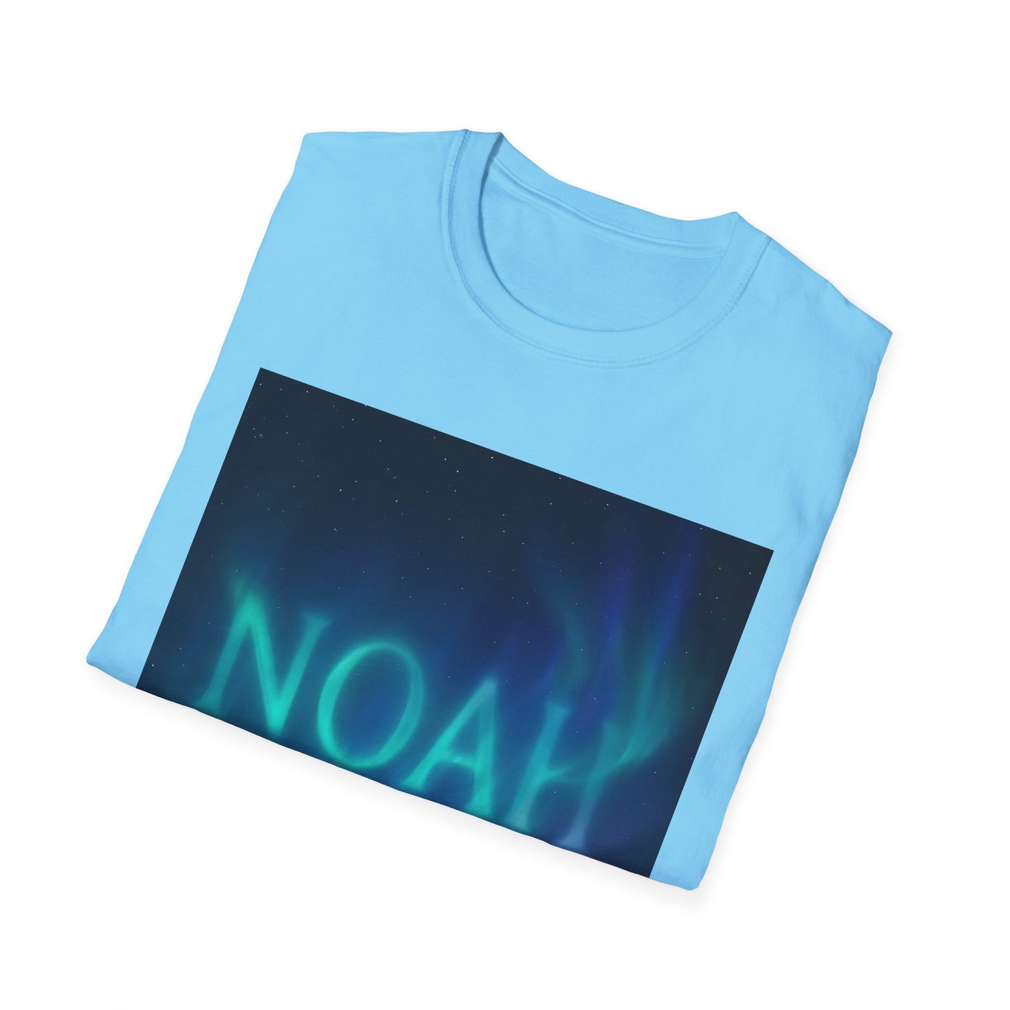 Unisex T-Shirt Noah Written in Northern Lights Design