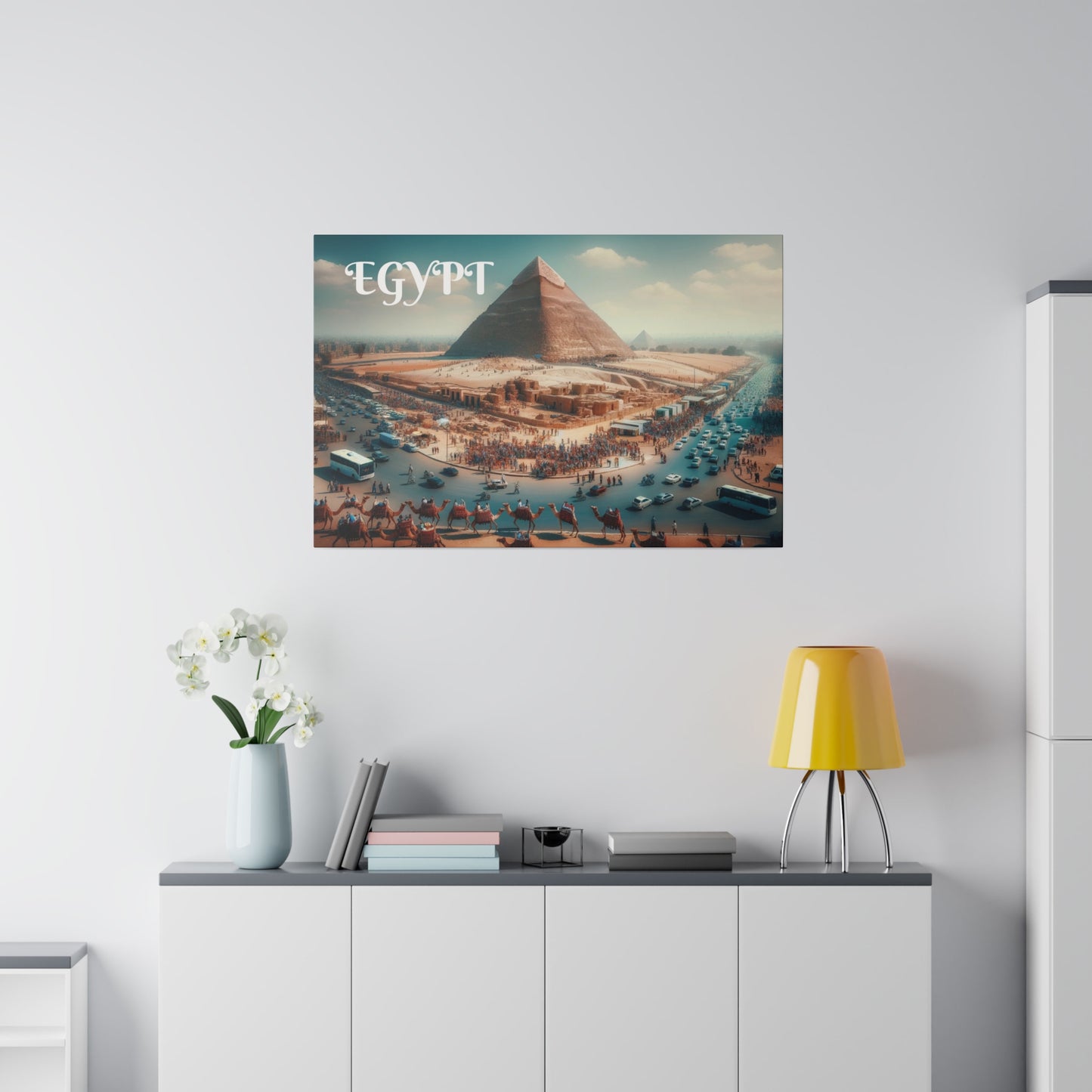 The Great Pyramids of Giza Canvas Art