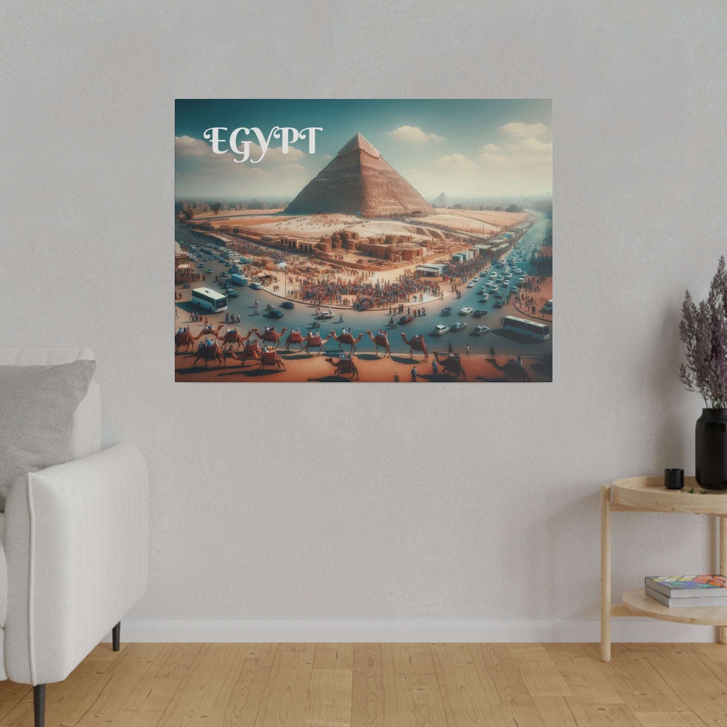 The Great Pyramids of Giza Canvas Art