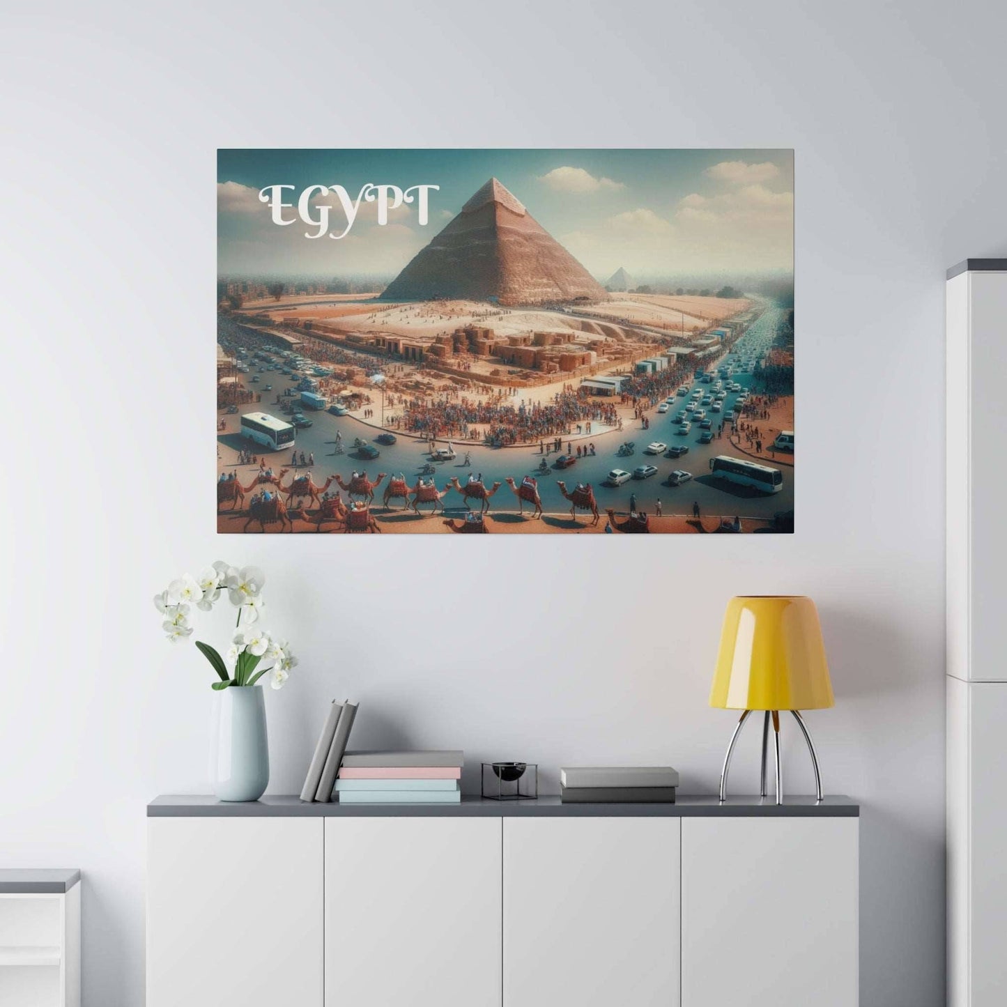 The Great Pyramids of Giza Canvas Art