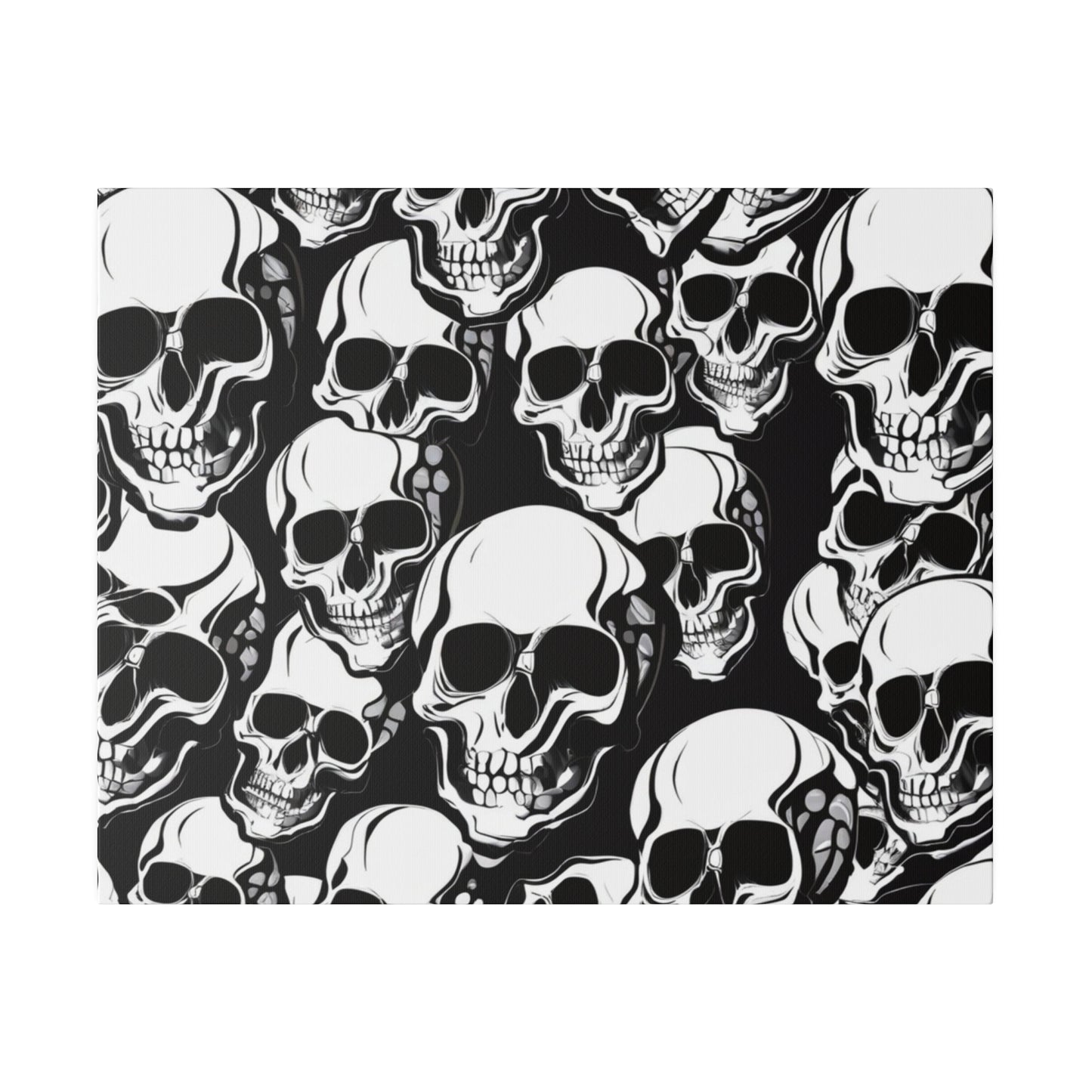 Bold Skull Pattern Canvas Wall Art