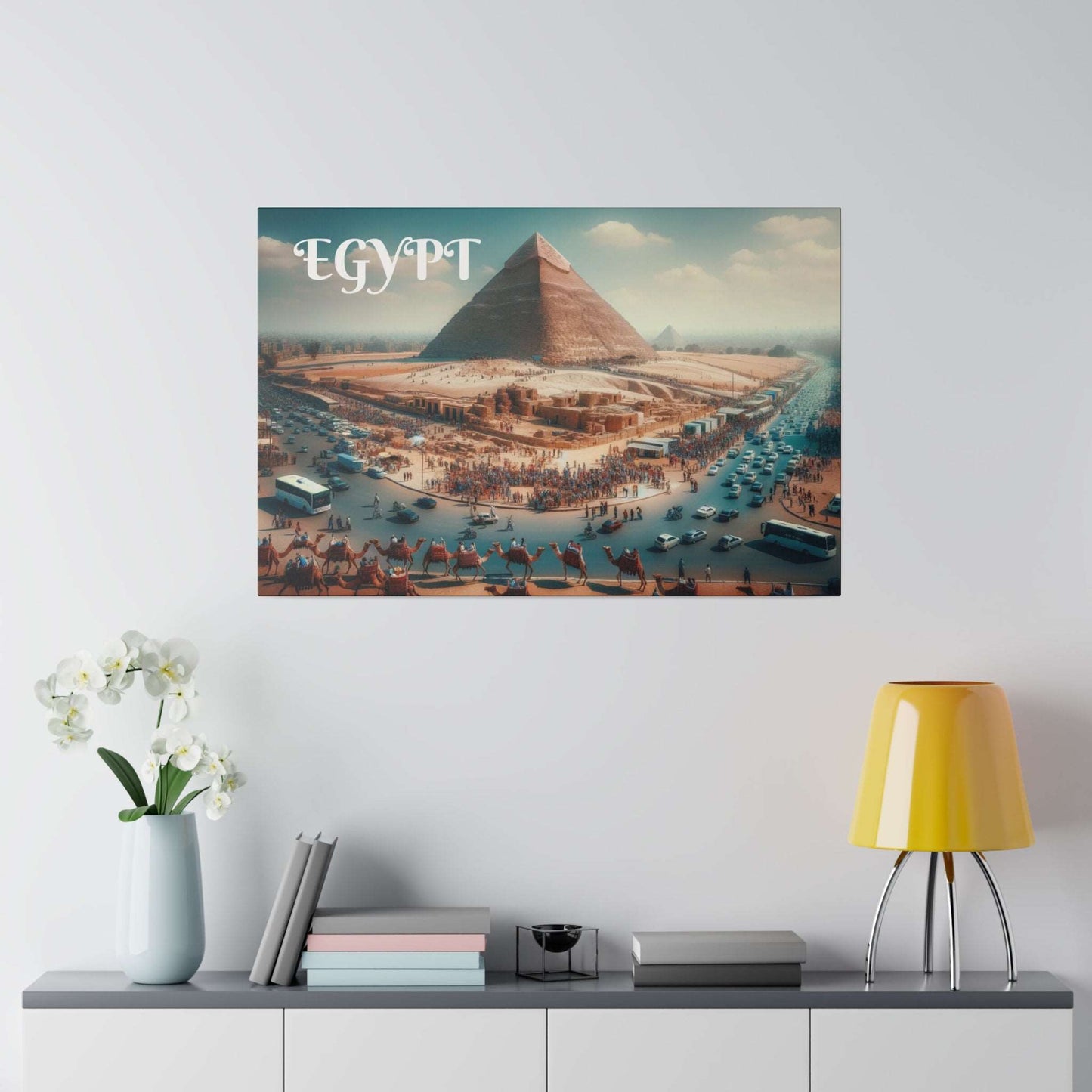 The Great Pyramids of Giza Canvas Art