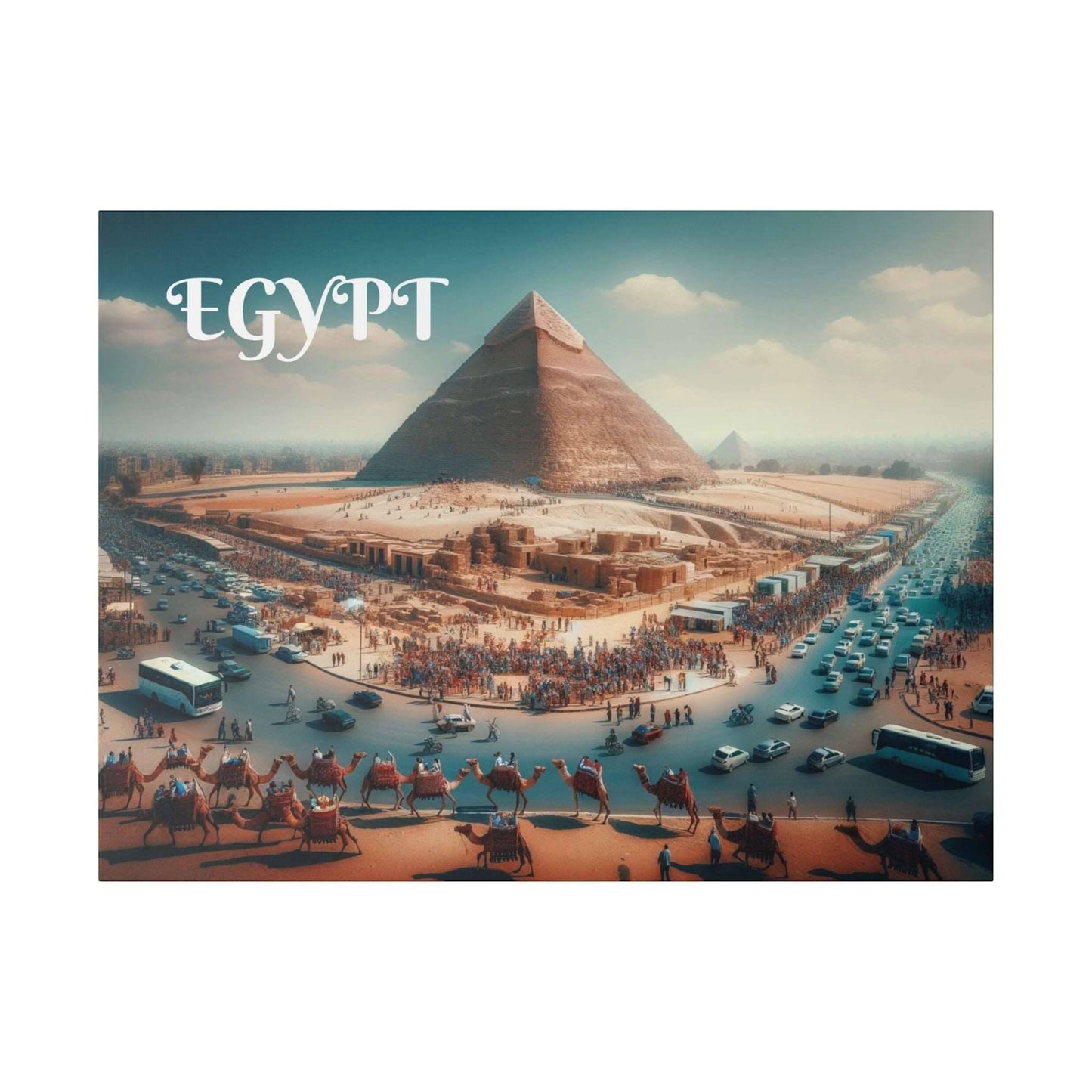 The Great Pyramids of Giza Canvas Art