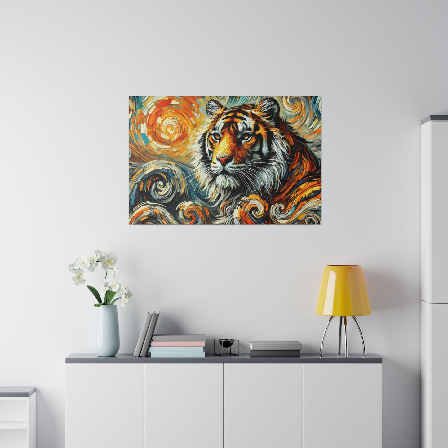 Wild Majesty - Tiger in Van Gogh Style