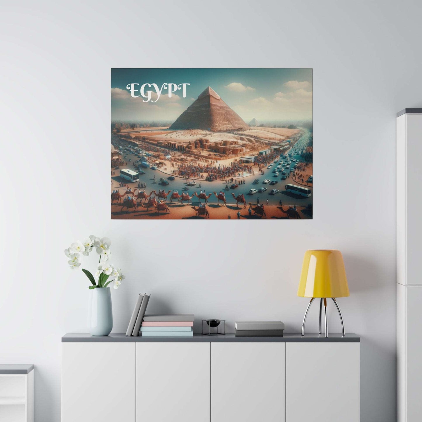 The Great Pyramids of Giza Canvas Art