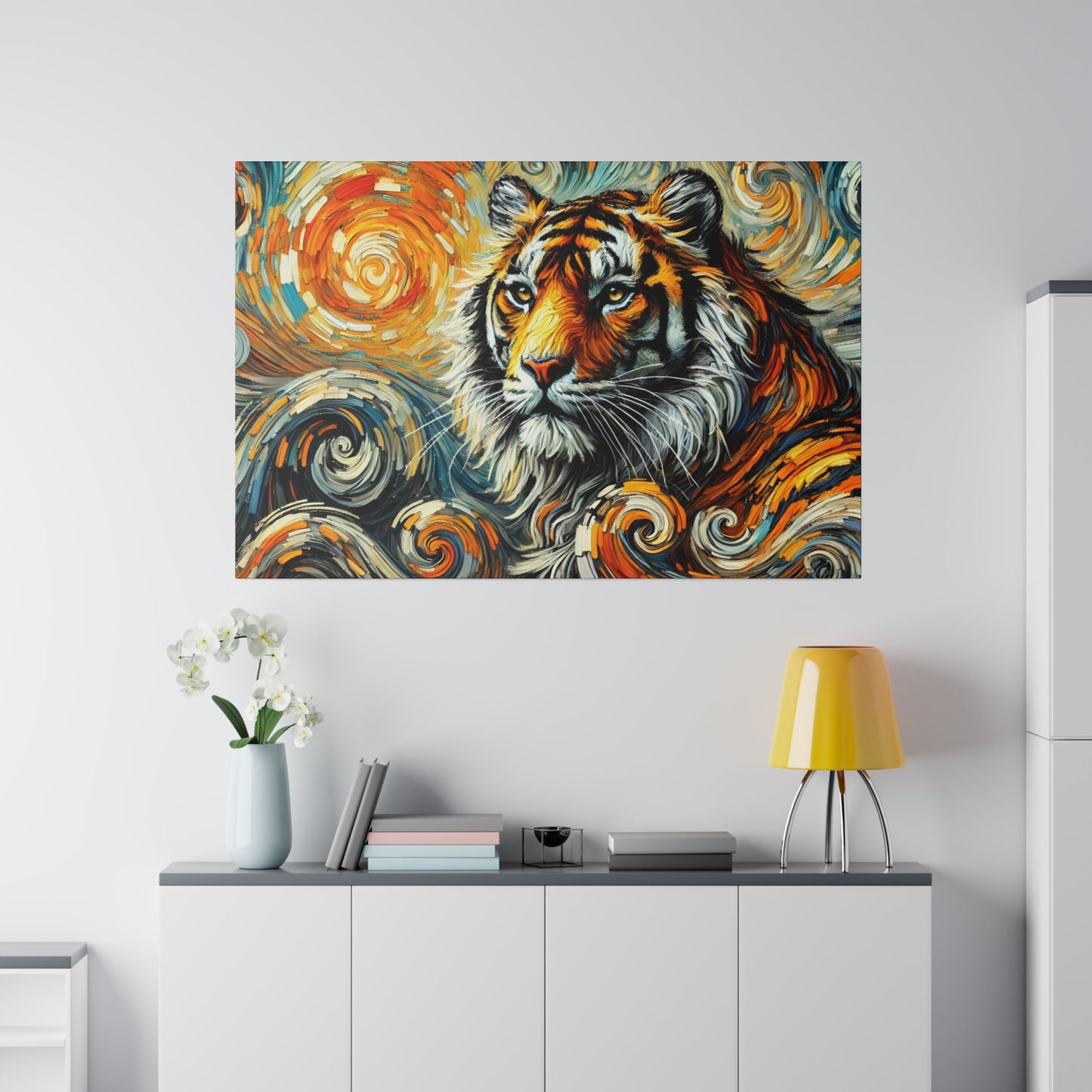 Wild Majesty - Tiger in Van Gogh Style