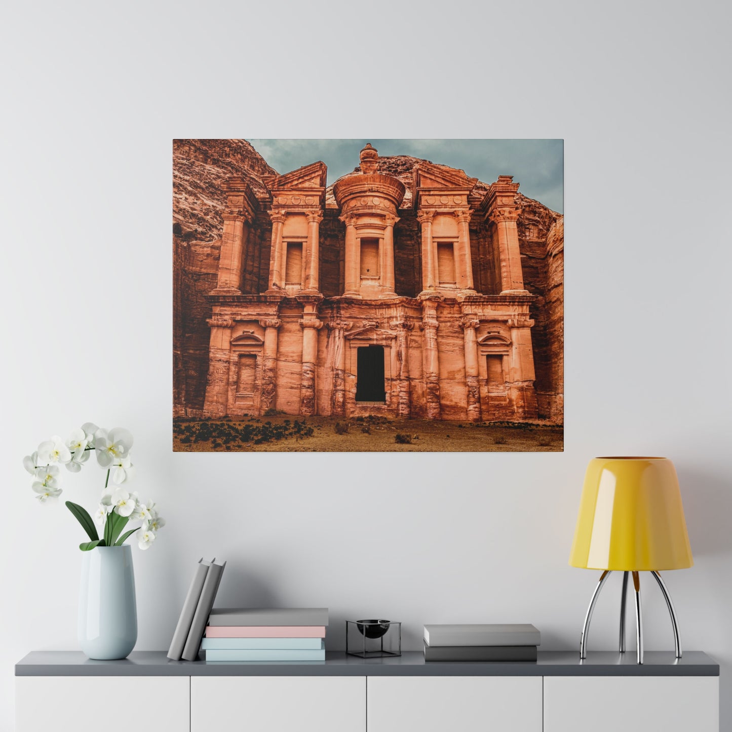 The ancient Petra Treasury in Jordan, a stunning rock-cut architecture and one of the new seven wonders of the world.
