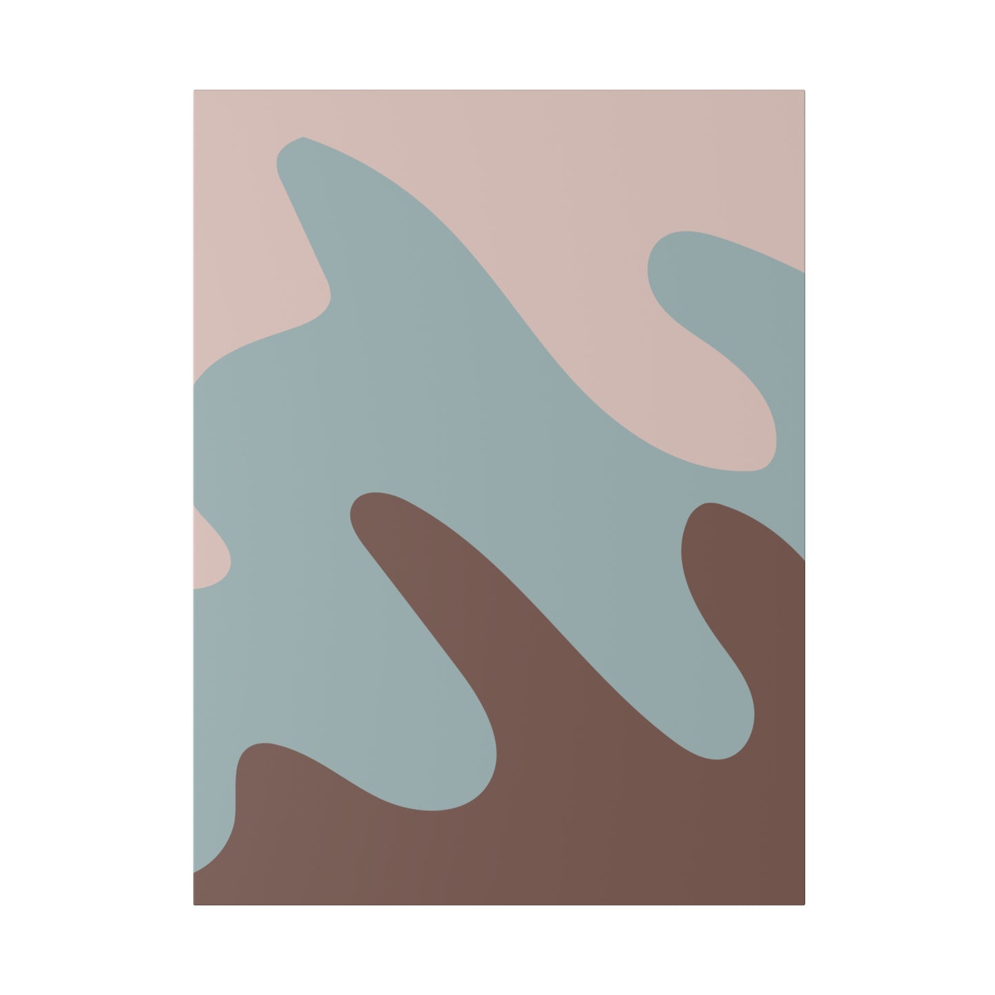 Chic abstract wall art piece with pastel colors and organic shapes, offering a stylish and modern aesthetic.
