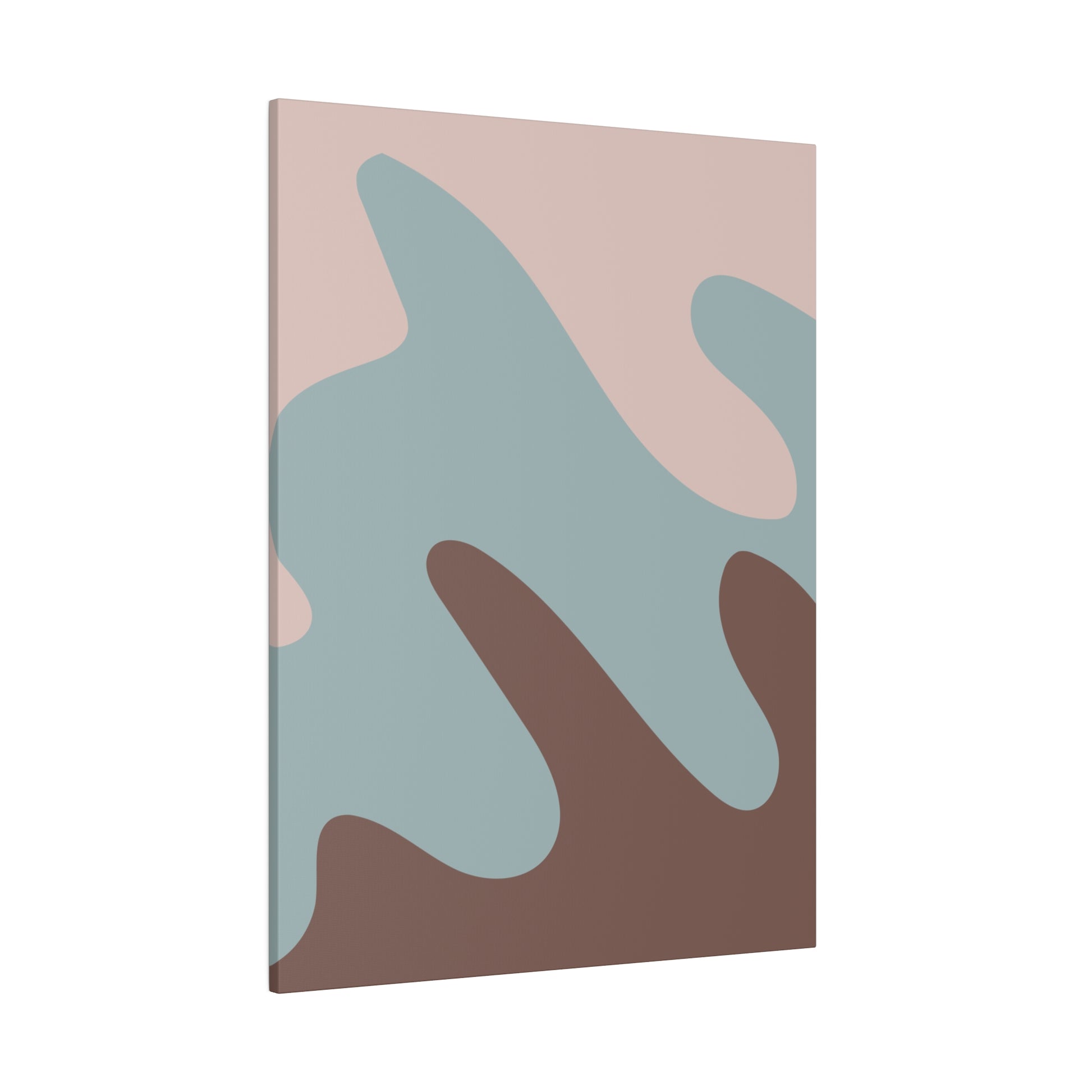 Contemporary abstract art with a modern design, featuring a mix of pastel tones and organic forms.