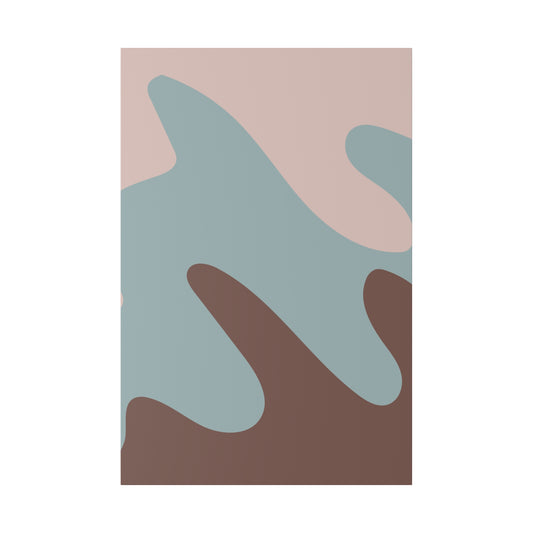 Serene abstract painting with a calming color palette of pastel shades and organic forms, ideal for creating a tranquil atmosphere.