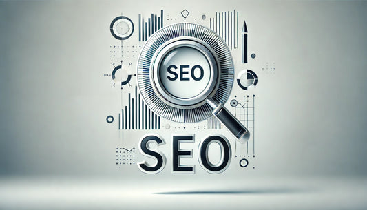  landscape view design with the word “SEO” prominently displayed.