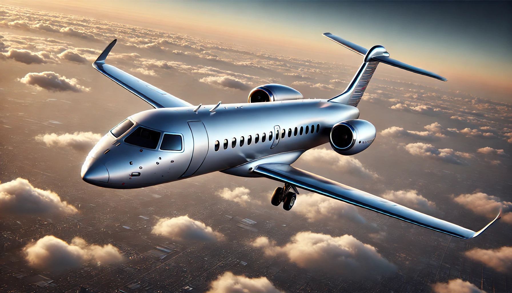 A Fokker 100 in flight, showcasing its sleek design and efficiency as a regional jet. The aircraft is known for its reliability, passenger comfort, and operational versatility.