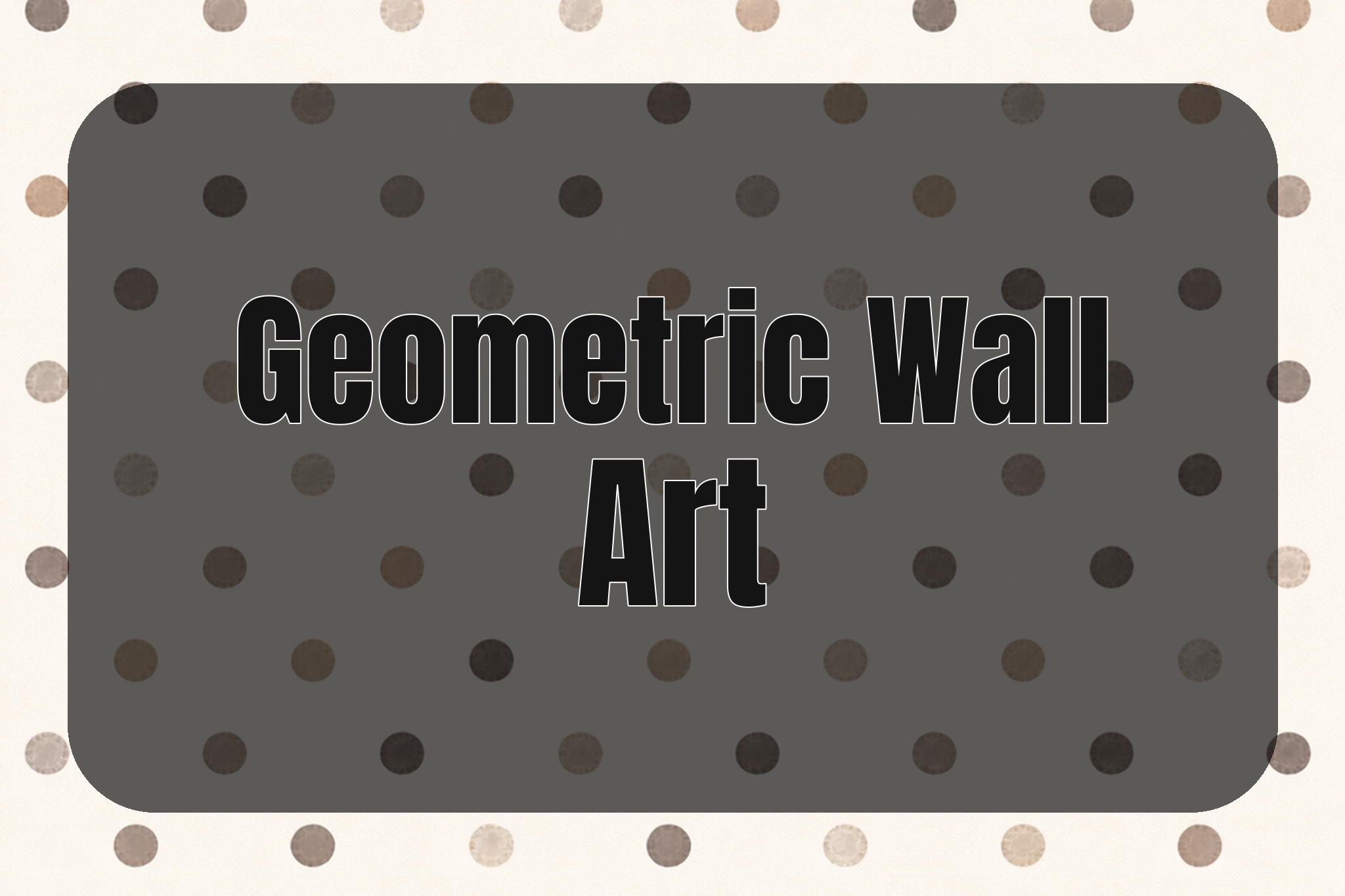 contemporary dot pattern background highlighting Geometric Wall Art with simple geometry