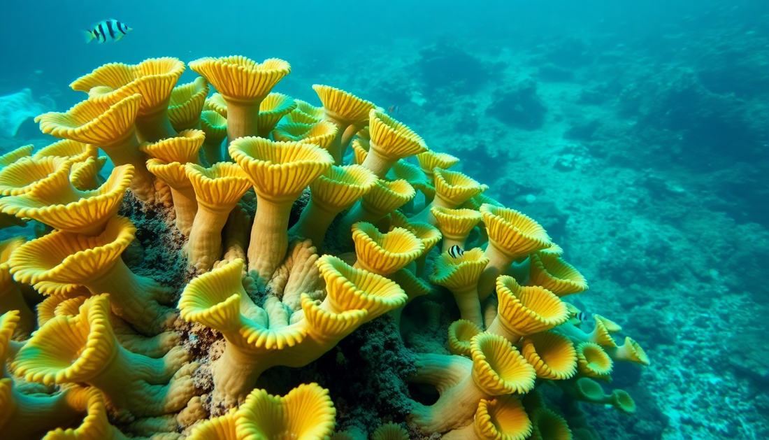 Exploring the Wonders of Turbinaria reniformis: A Captivating Coral Species