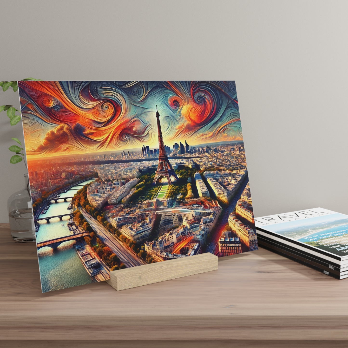 Paris Dreamscape: Abstract Eiffel Tower Gallery Board – Artistic Panorama