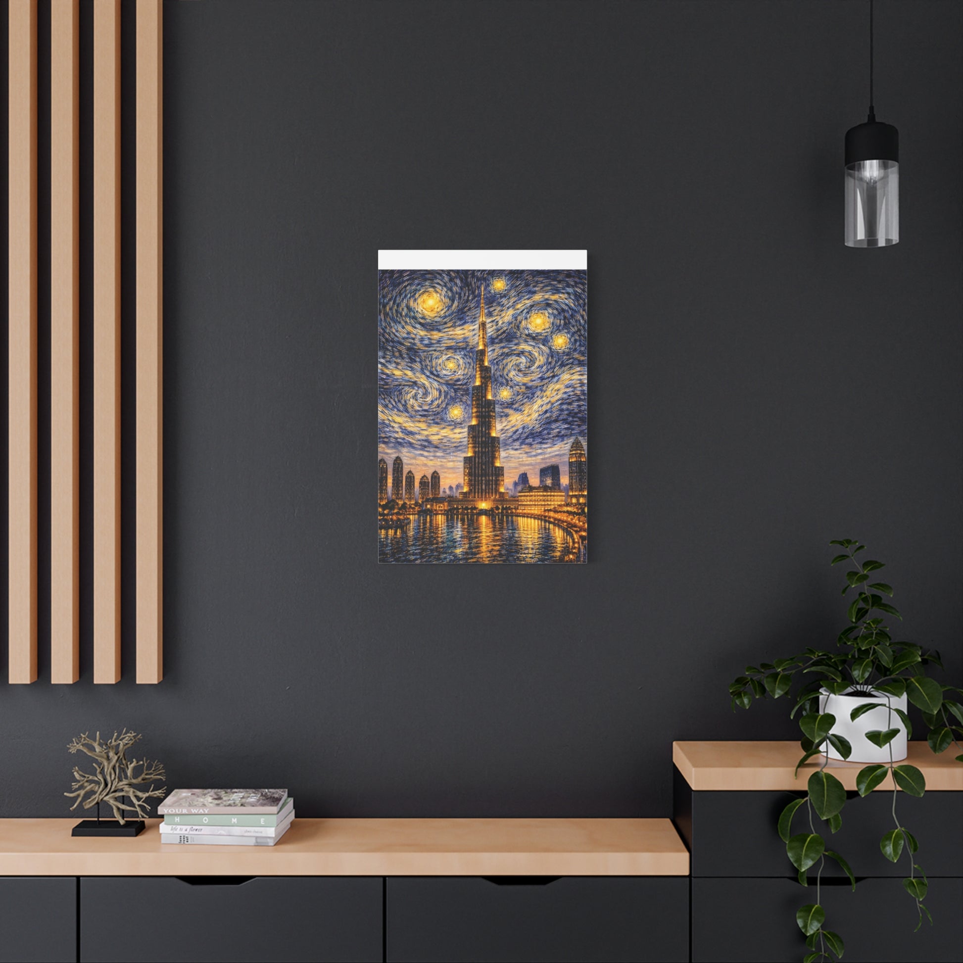 Burj Khalifa Beneath a Starry Sky – Van Gogh Inspired canvas wall art, product image 50 of 68