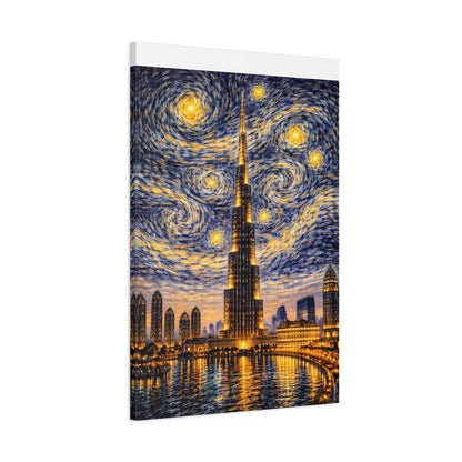 Burj Khalifa Beneath a Starry Sky – Van Gogh Inspired canvas wall art, product image 57 of 68