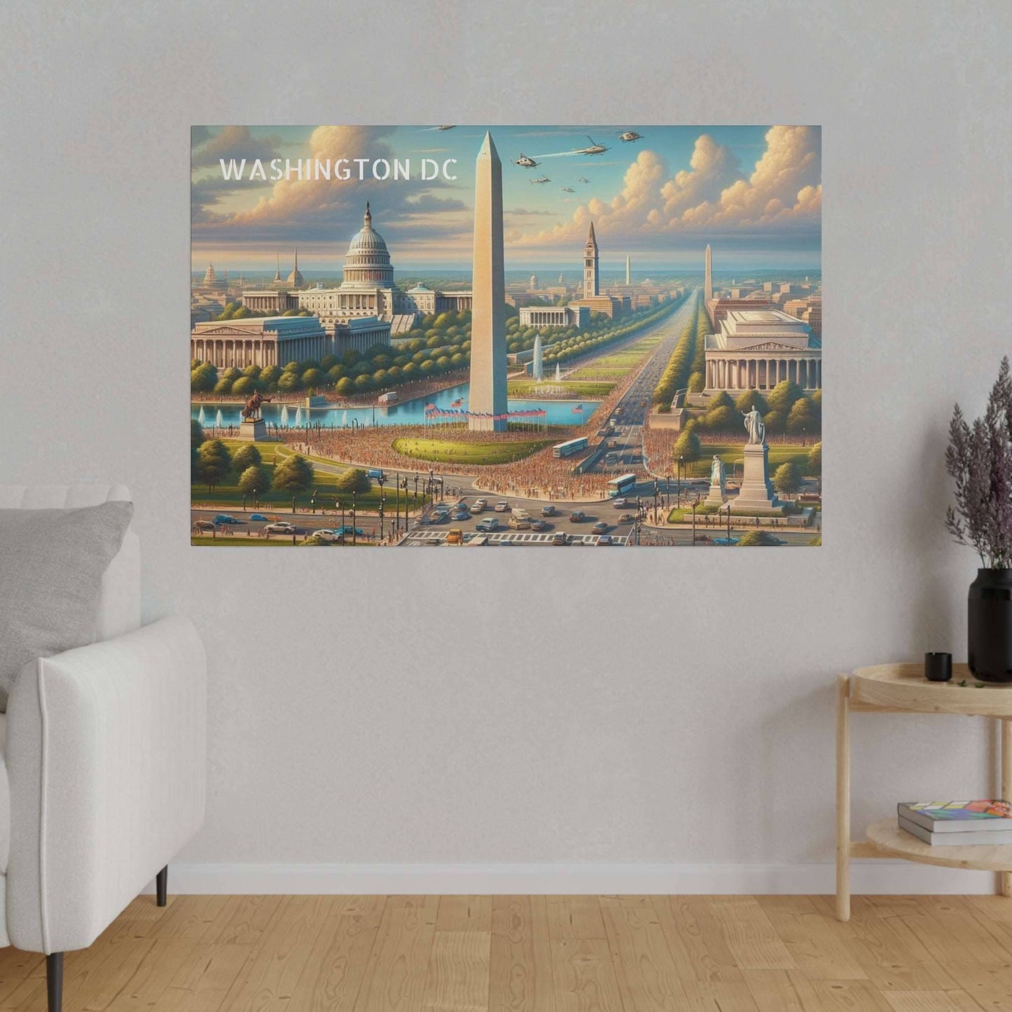 Washington DC Skyline Canvas Art