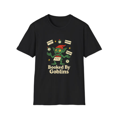 Close-up view of the Calendar Goblin artwork printed on fabric