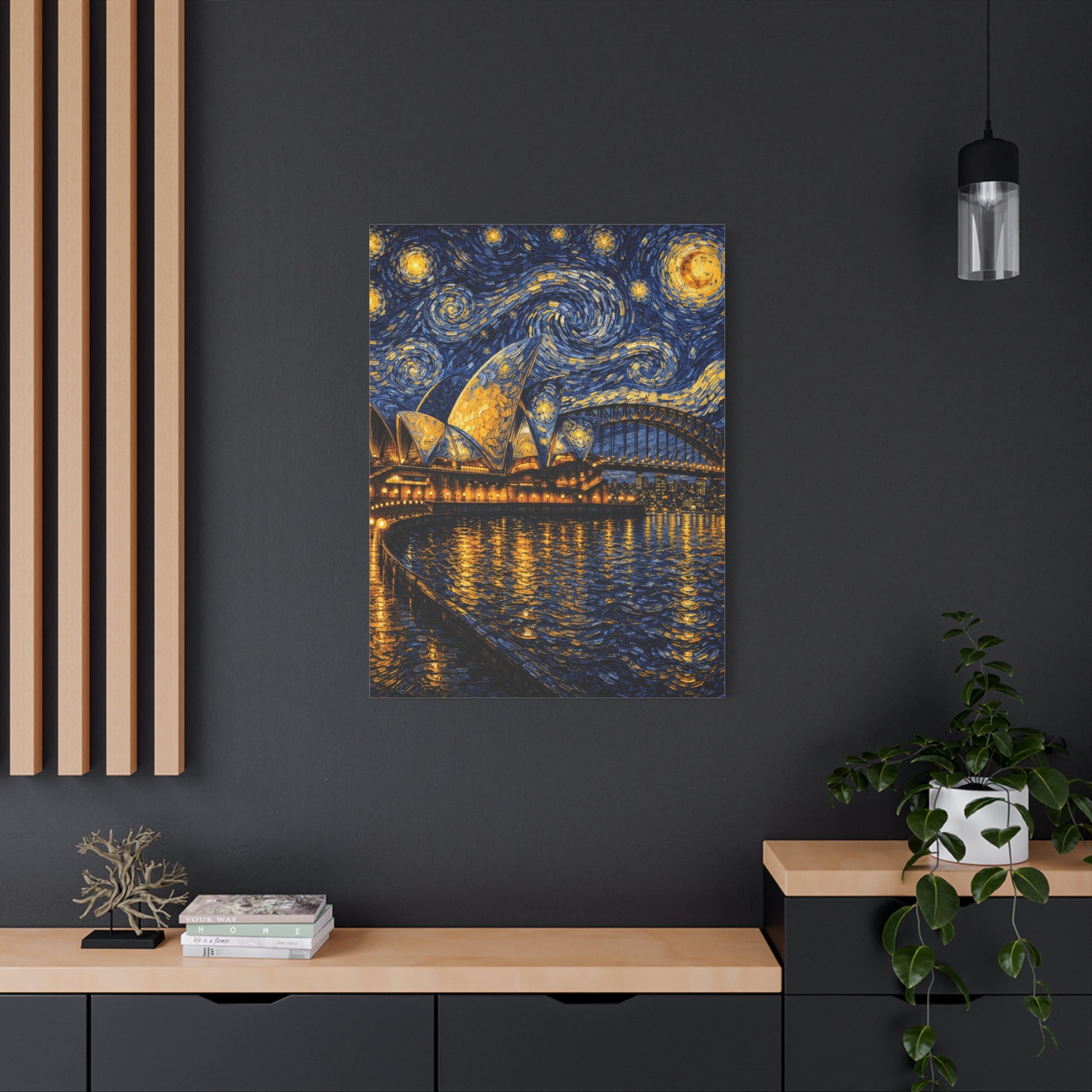 Sydney Opera House in a Starry Dream – Van Gogh Inspired Canvas Print in Van Gogh style canvas art, product image 54 of 60