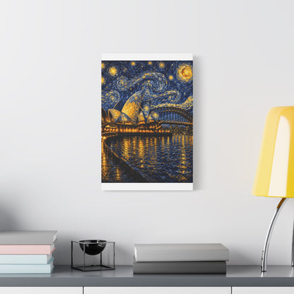 Sydney Opera House in a Starry Dream – Van Gogh Inspired Canvas Print in Van Gogh style canvas art, product image 29 of 60