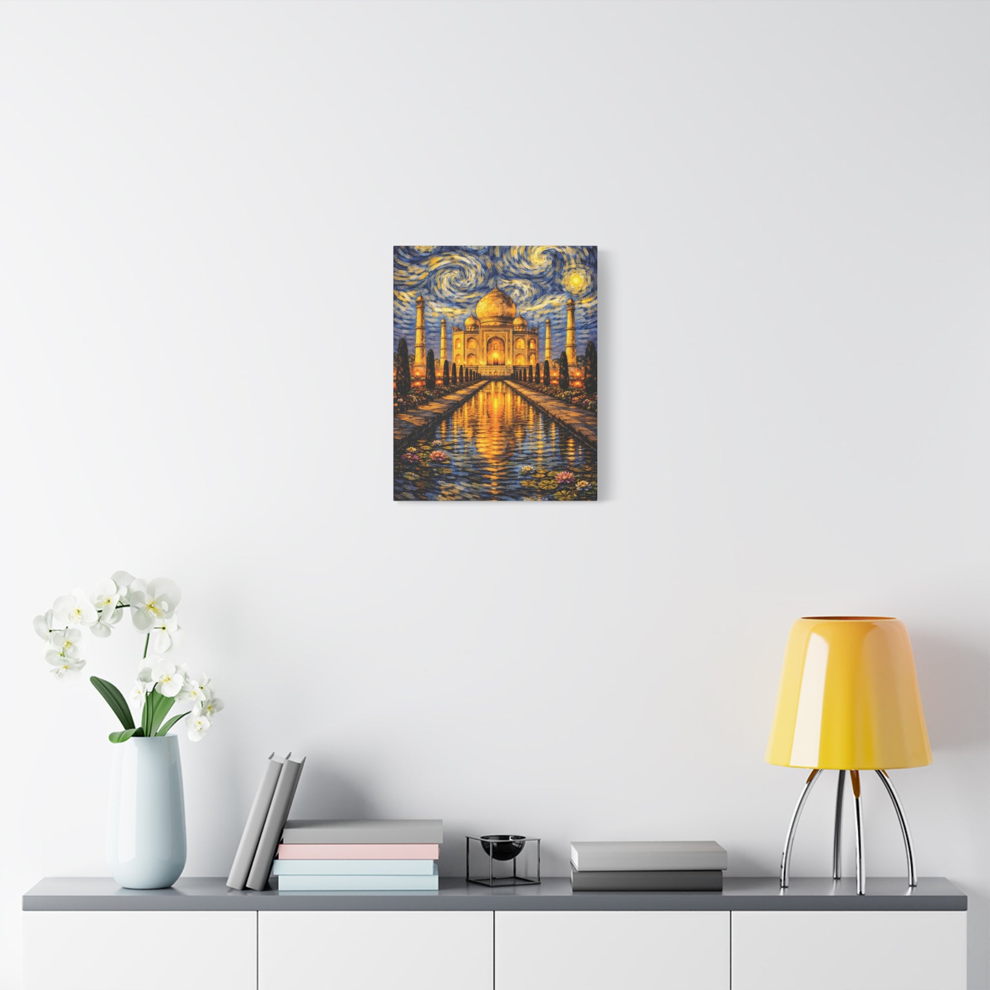 The Taj Mahal in a Starry Dream – Van Gogh Inspired Canvas Print in Van Gogh style canvas art, product image 32 of 60