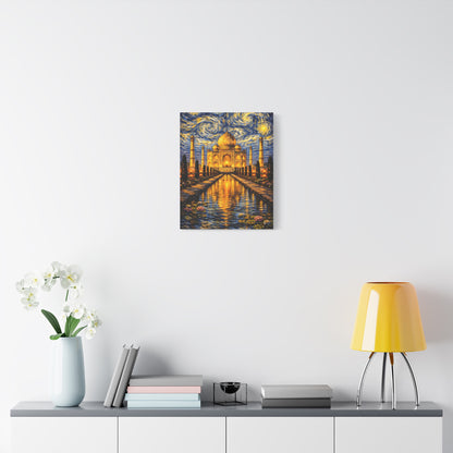The Taj Mahal in a Starry Dream – Van Gogh Inspired Canvas Print in Van Gogh style canvas art, product image 32 of 60