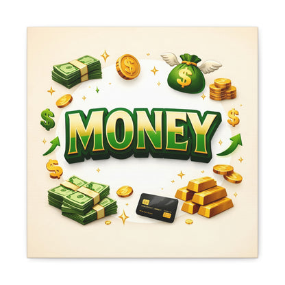 Money Power Canvas Wall Art Canvas image 4