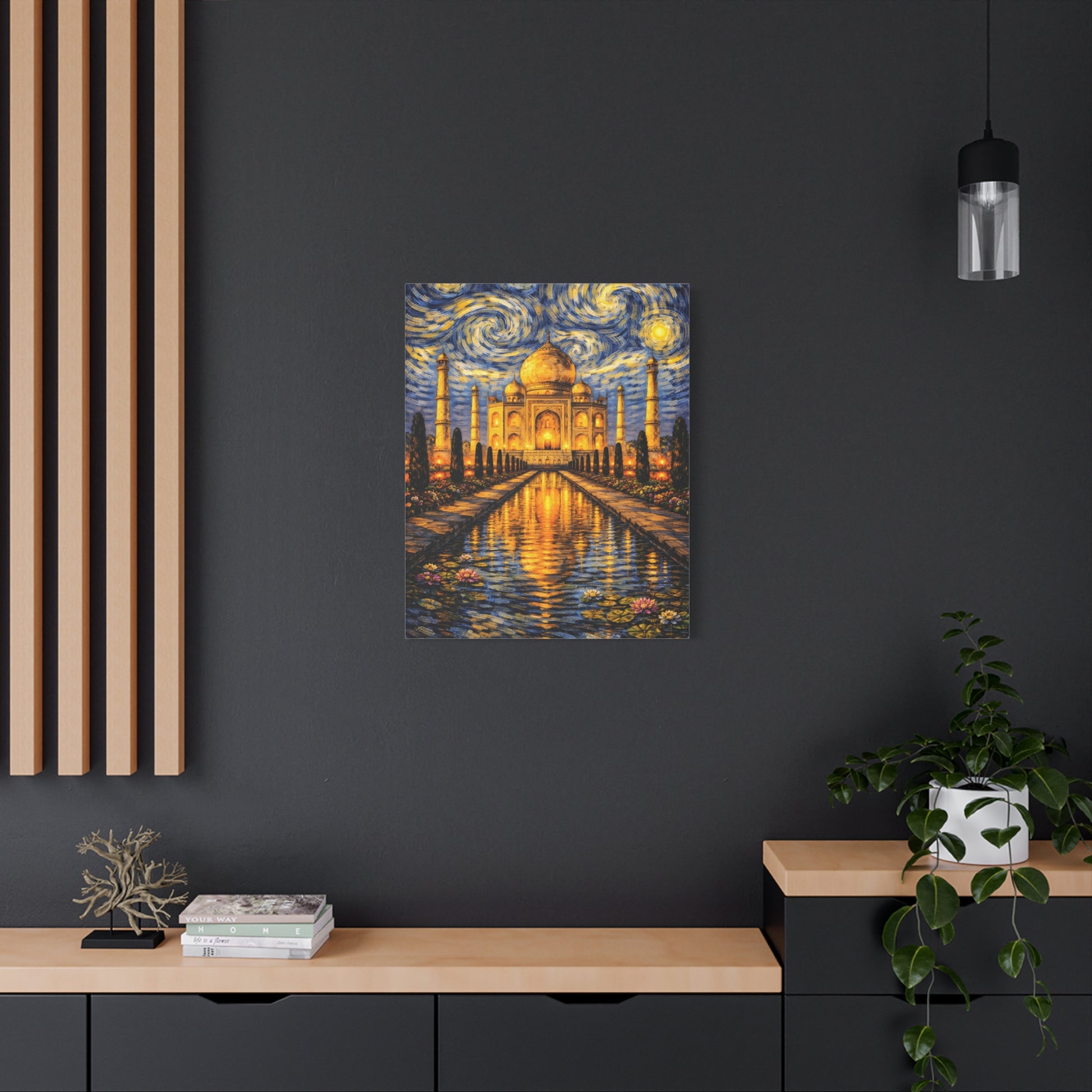 The Taj Mahal in a Starry Dream – Van Gogh Inspired Canvas Print in Van Gogh style canvas art, product image 48 of 60