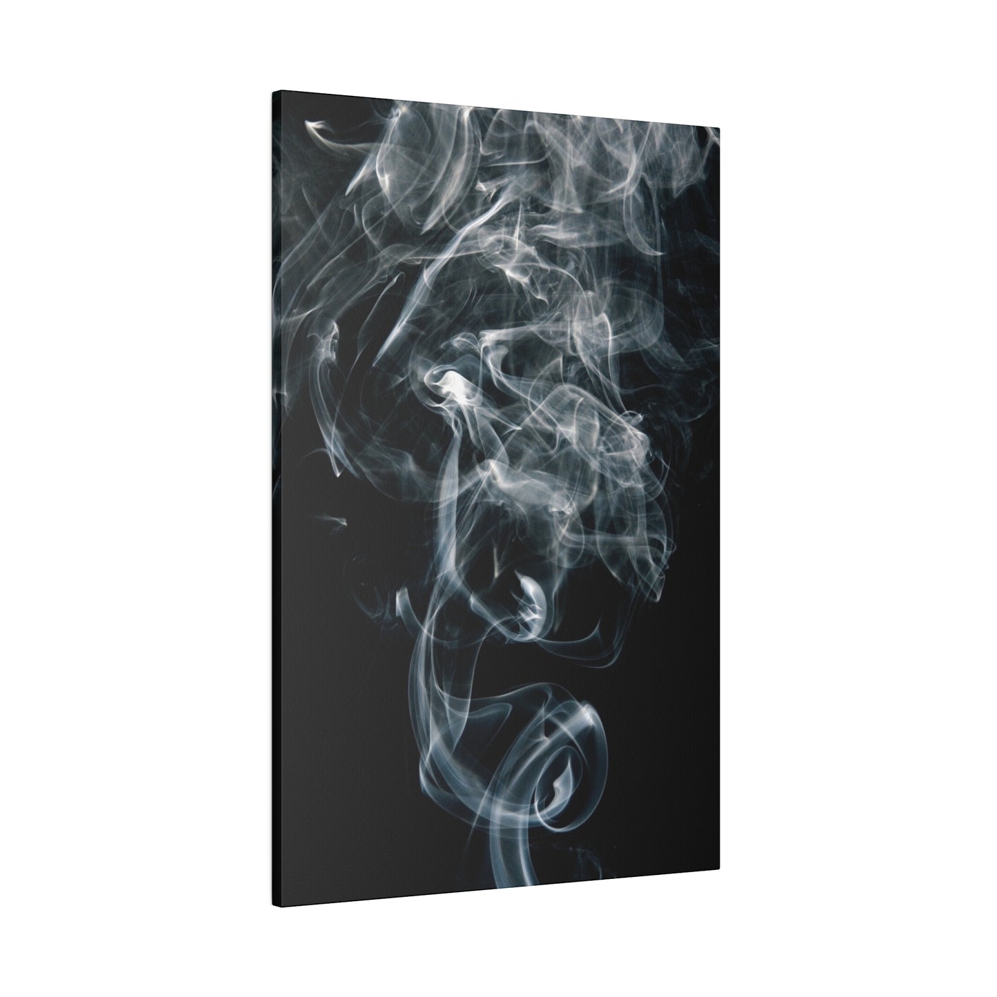 Ethereal Smoke Art Print – Elegant Black and White Wall Décor for Modern Interiors