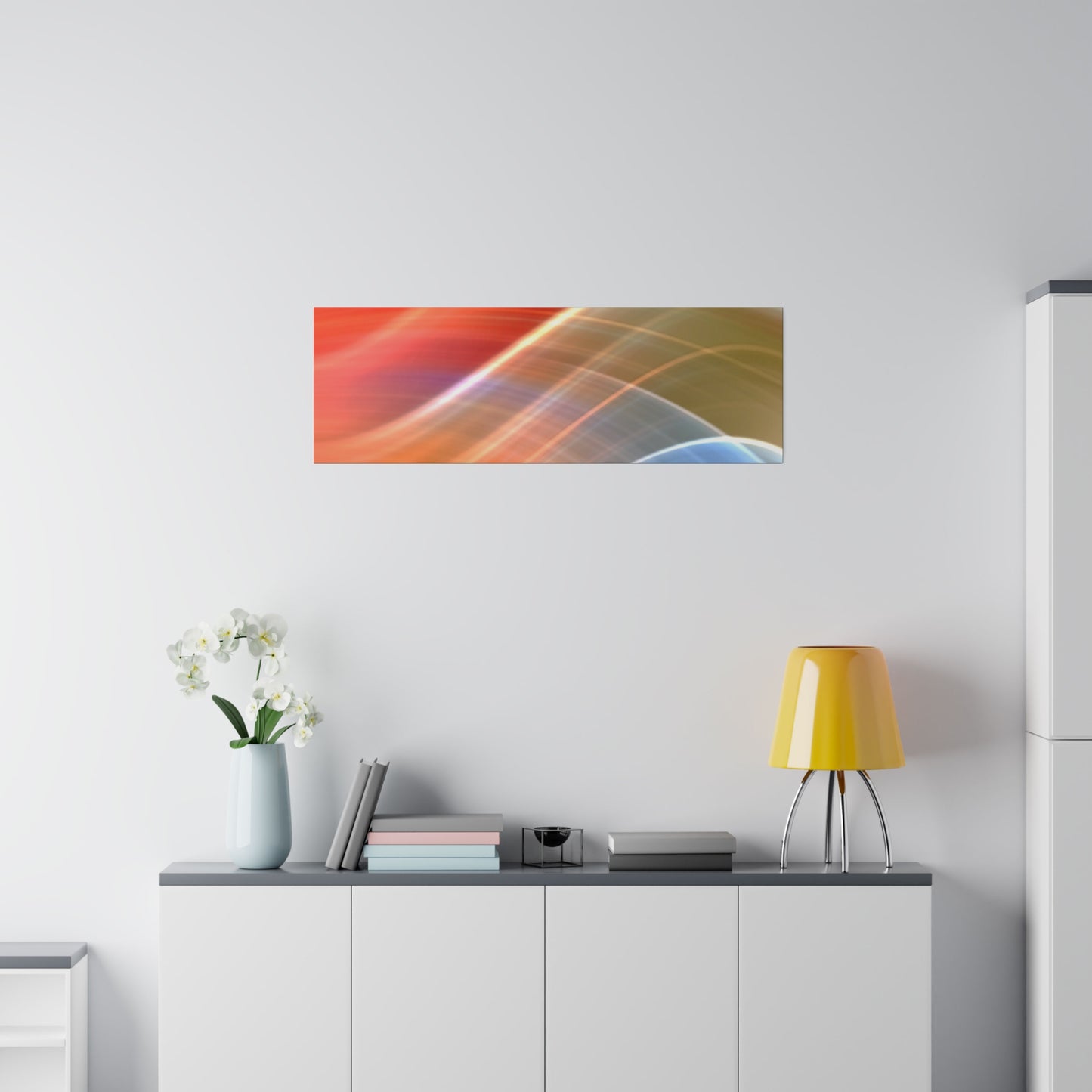 Radiant Waves Abstract Art Canvas Wall Art