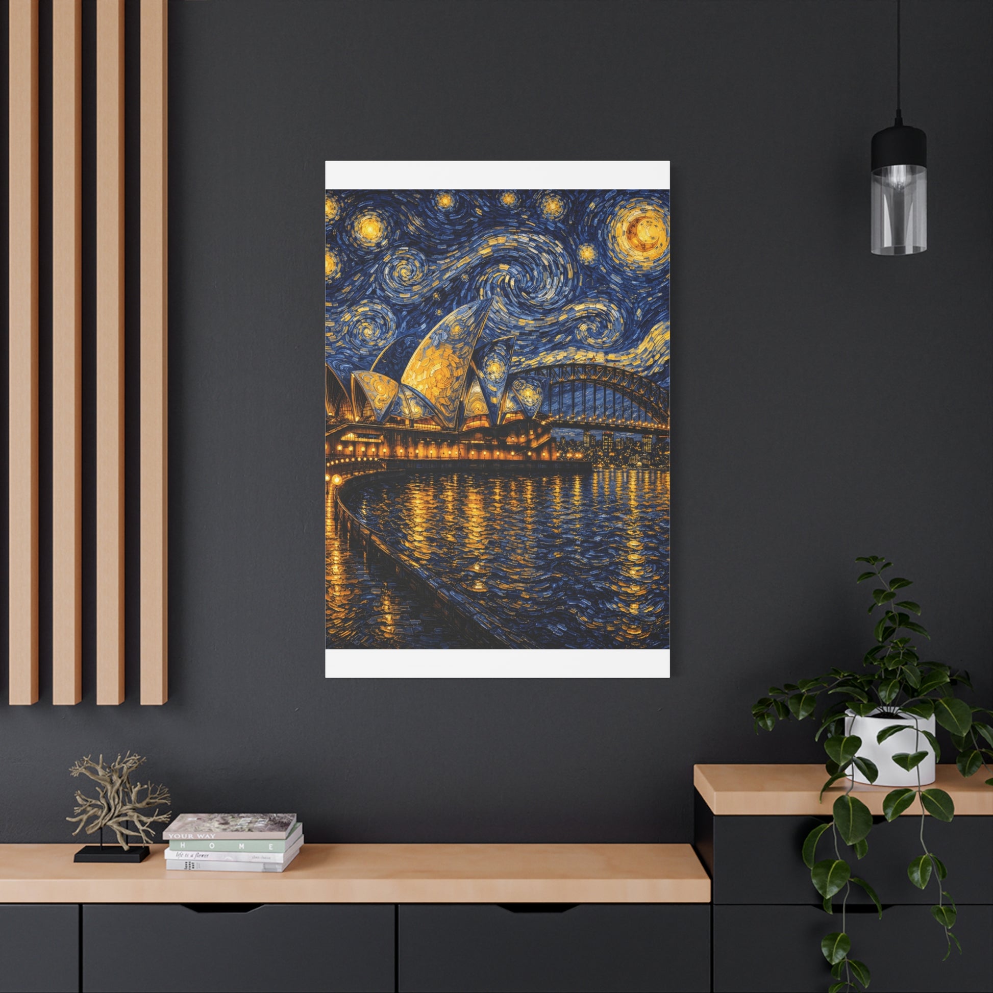 Sydney Opera House in a Starry Dream – Van Gogh Inspired Canvas Print in Van Gogh style canvas art, product image 57 of 60