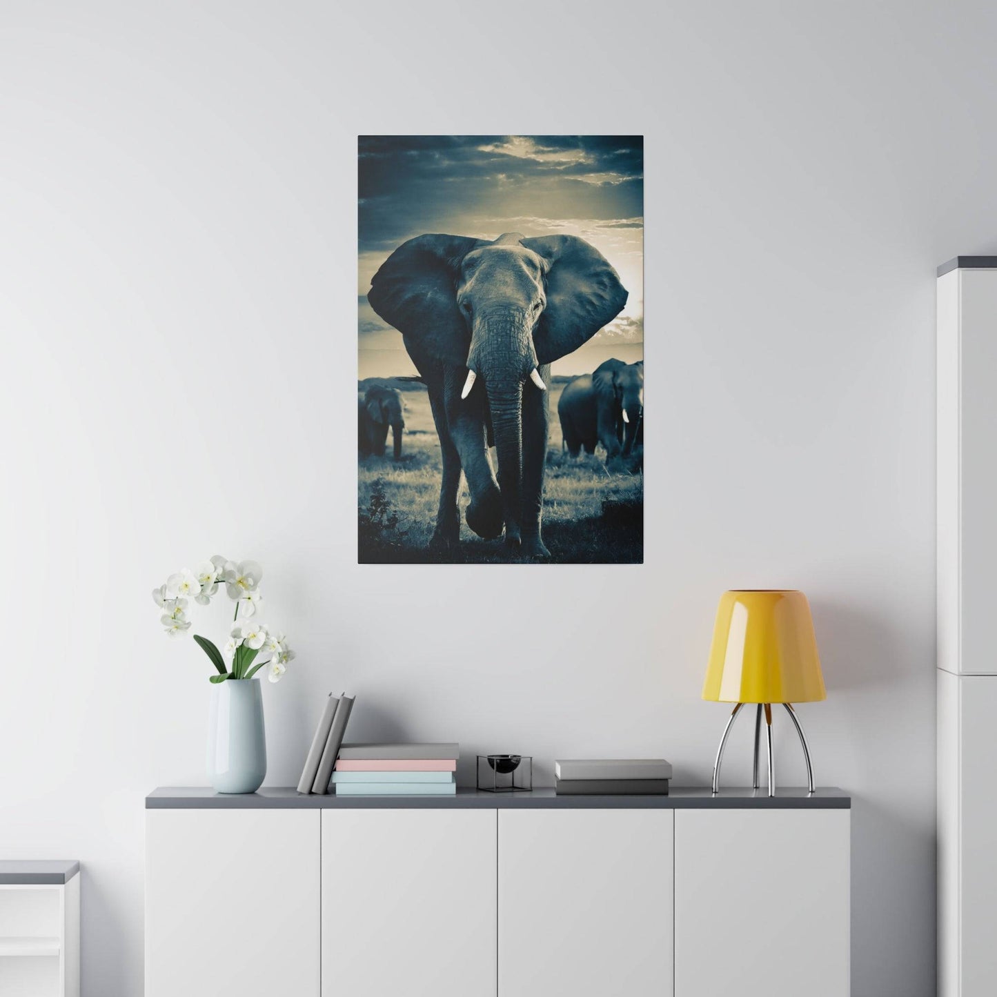 Majestic Elephant Canvas Print - A Glimpse of Wilderness