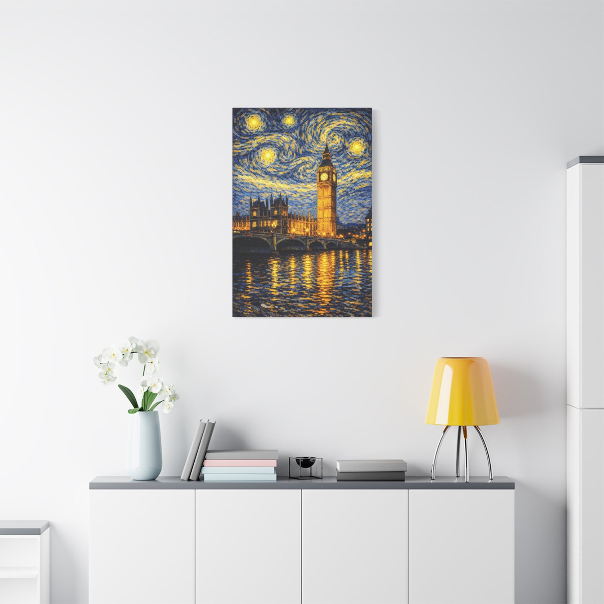 Big Ben Beneath a Starry Sky – Van Gogh Inspired Canvas Print in Van Gogh style canvas art, product image 54 of 64