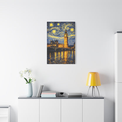 Big Ben Beneath a Starry Sky – Van Gogh Inspired Canvas Print in Van Gogh style canvas art, product image 54 of 64