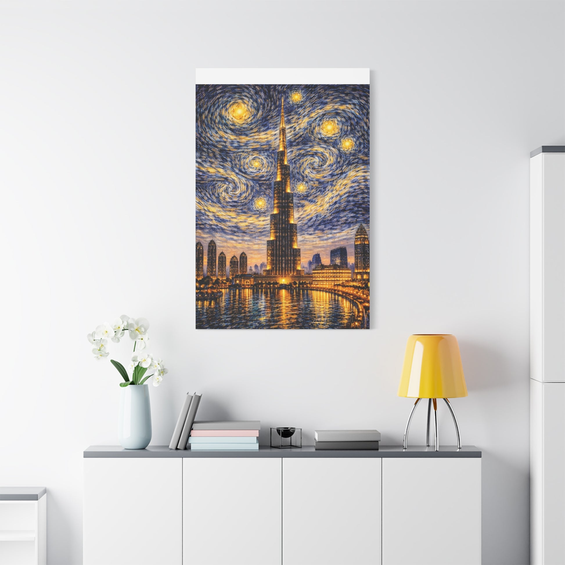 Burj Khalifa Beneath a Starry Sky – Van Gogh Inspired canvas wall art, product image 64 of 68