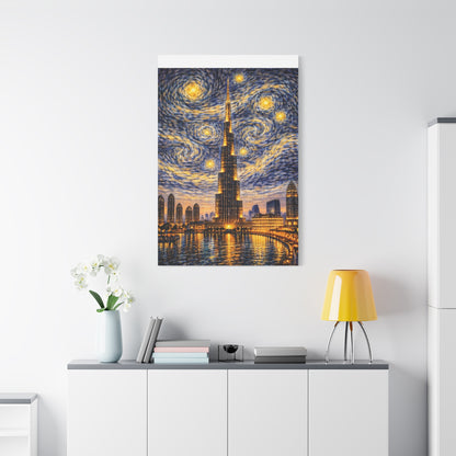 Burj Khalifa Beneath a Starry Sky – Van Gogh Inspired canvas wall art, product image 64 of 68