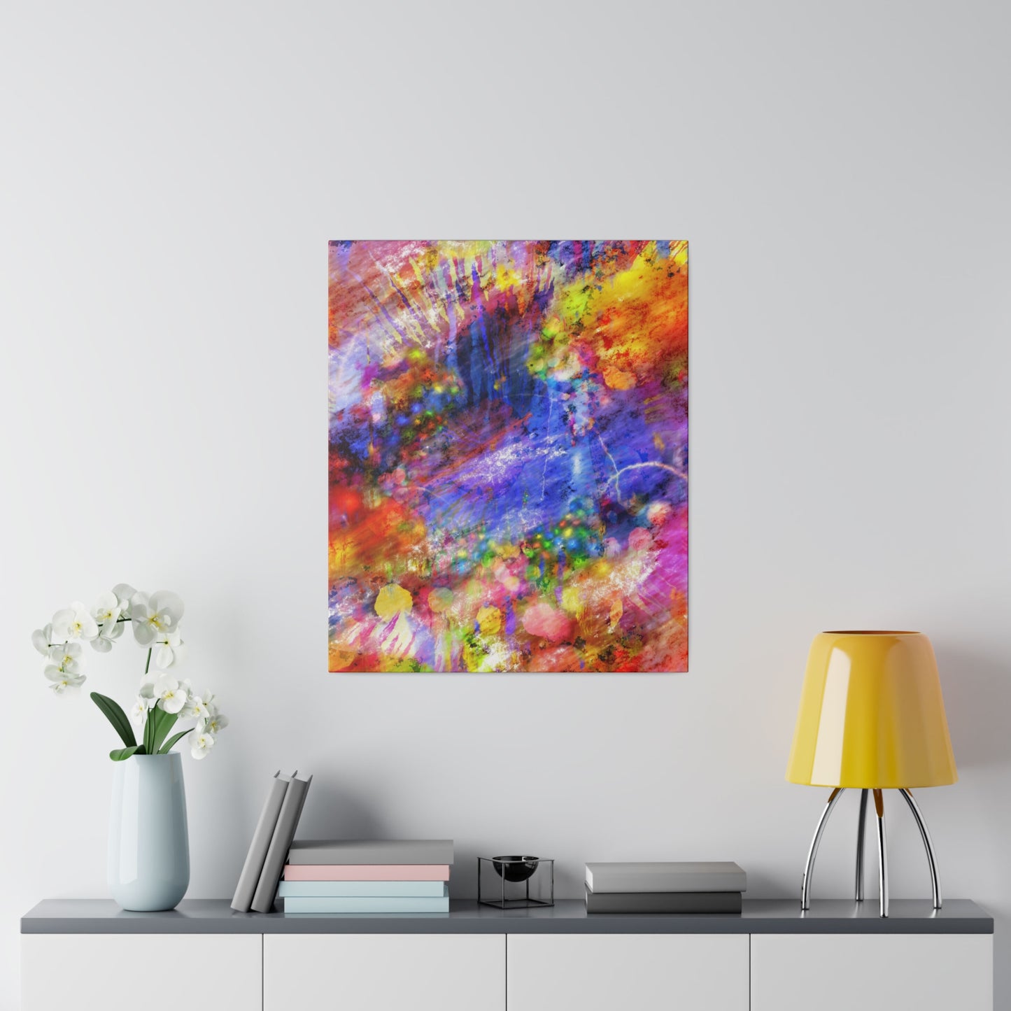 Vibrant Explosion Abstract Art Canvas