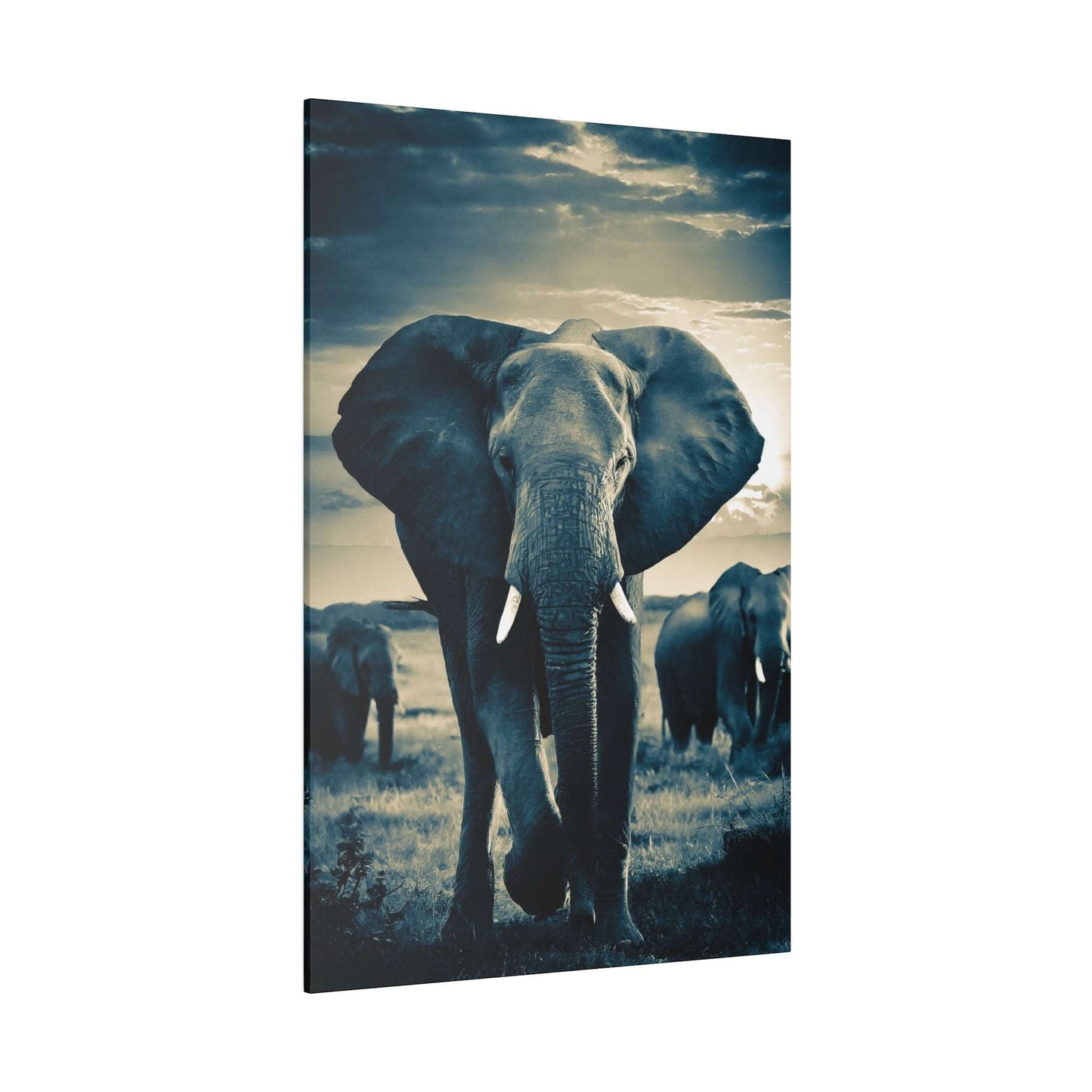 Majestic Elephant Canvas Print - A Glimpse of Wilderness