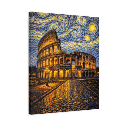 The Colosseum Under a Starry Sky – Van Gogh Inspired Canvas Print in Van Gogh style canvas art, product image 40 of 60