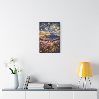 Mount Fuji Under a Starry Sky – Van Gogh Inspired canvas wall art, product image 36 of 64