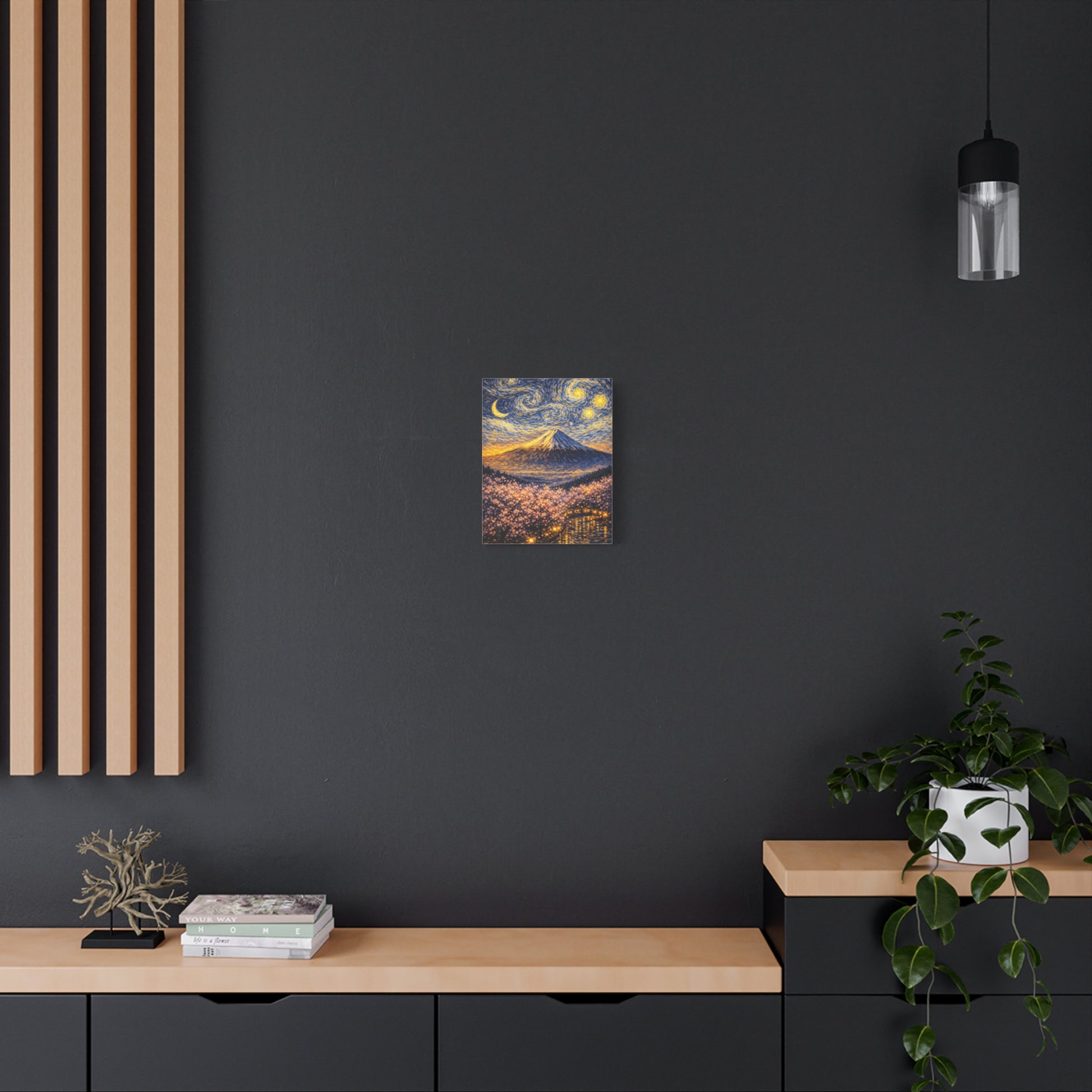 Mount Fuji Under a Starry Sky – Van Gogh Inspired canvas wall art, product image 25 of 64