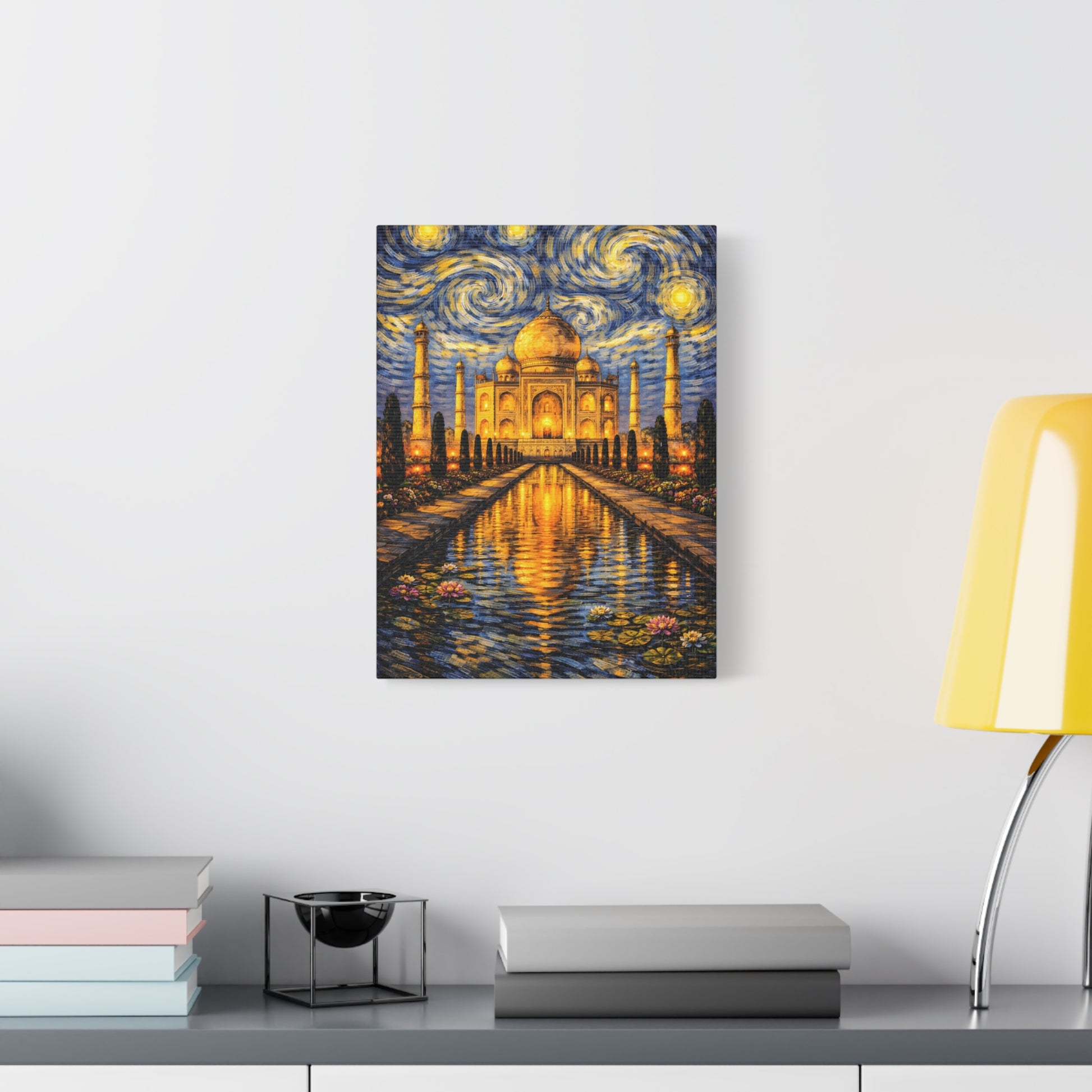 The Taj Mahal in a Starry Dream – Van Gogh Inspired Canvas Print in Van Gogh style canvas art, product image 26 of 60
