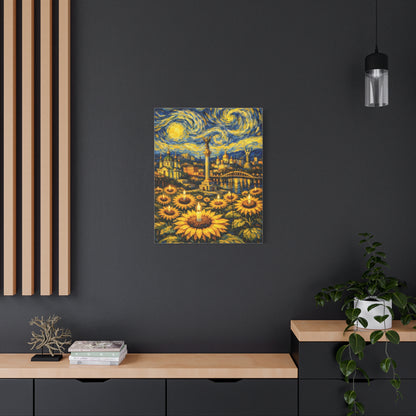 Kyiv Under a Starry Sky – Van Gogh Inspired Canvas Print in Van Gogh style canvas art, product image 42 of 48