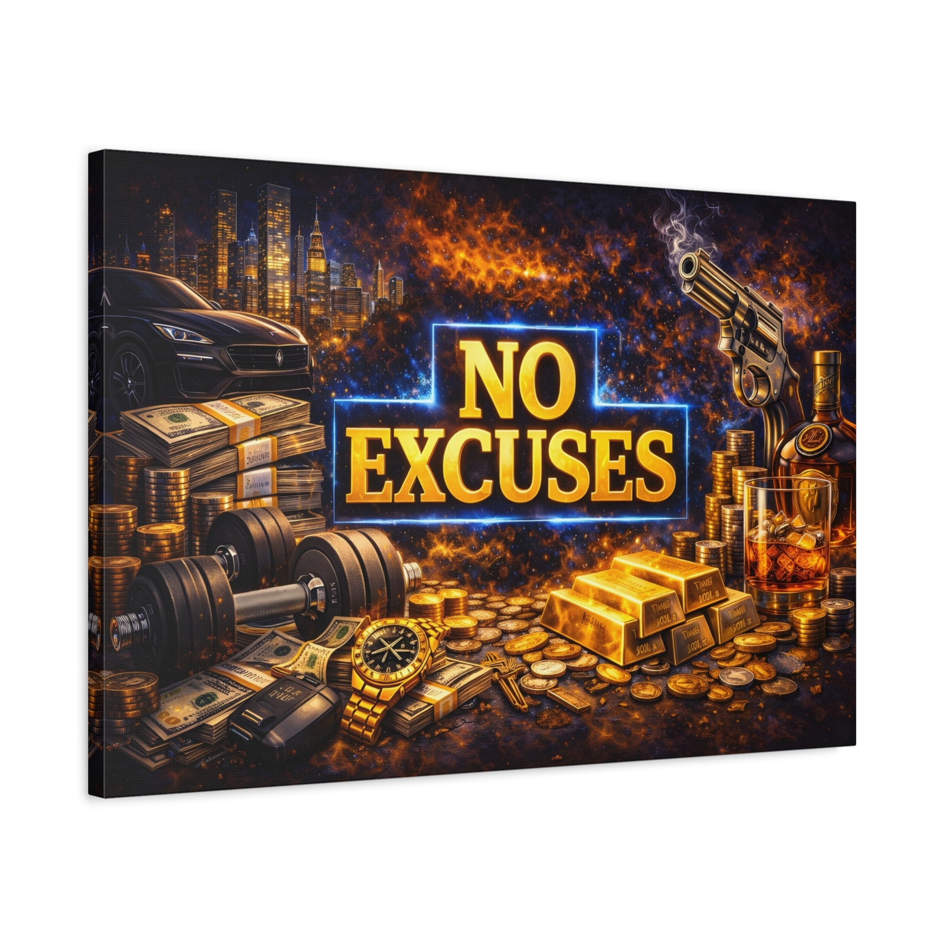 No Excuses – Luxury Motivation canvas wall art, product image 49 of 84