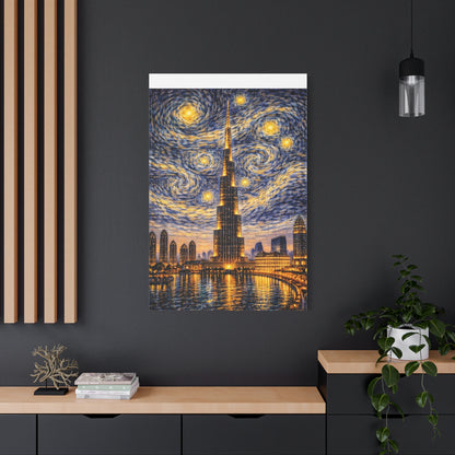 Burj Khalifa Beneath a Starry Sky – Van Gogh Inspired canvas wall art, product image 65 of 68