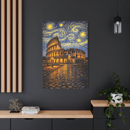 The Colosseum Under a Starry Sky – Van Gogh Inspired Canvas Print in Van Gogh style canvas art, product image 57 of 60
