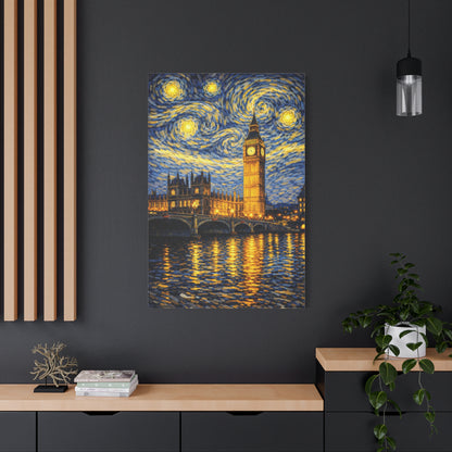 Big Ben Beneath a Starry Sky – Van Gogh Inspired Canvas Print in Van Gogh style canvas art, product image 61 of 64