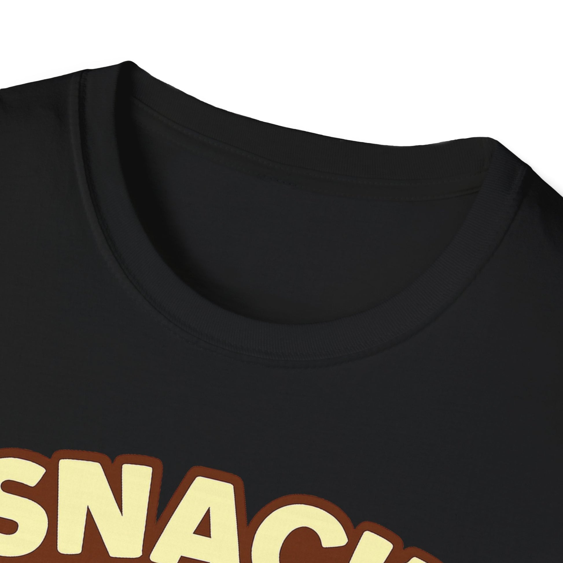 Product detail image showing the Snack Drawer Goblin print placement on the tee